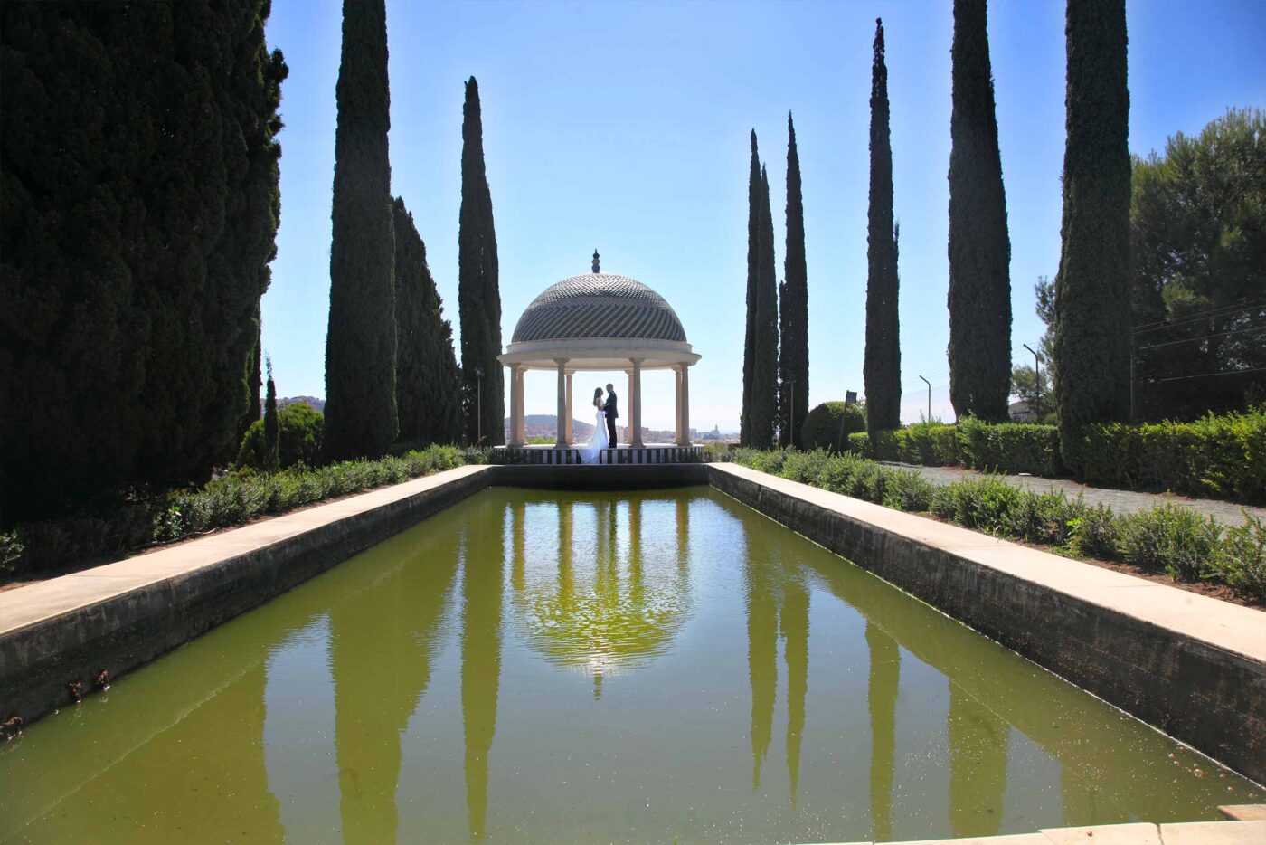 Lancha fotografía para bodas en Málaga